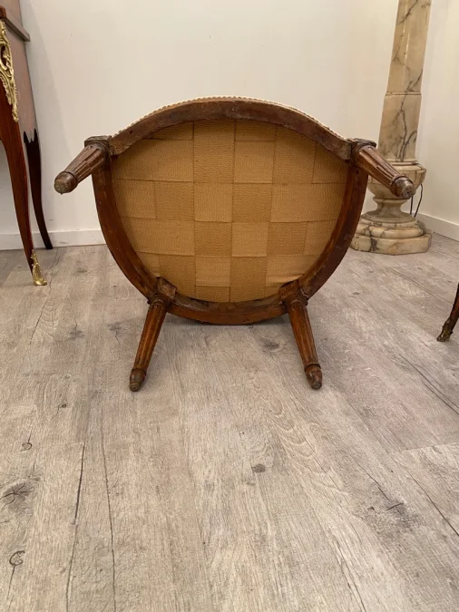 Nadal Laine, Fauteuil Cabriolet d'Epoque Louis XV Vers 1750
