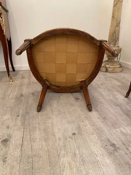 Nadal Laine, Fauteuil Cabriolet d'Epoque Louis XV Vers 1750