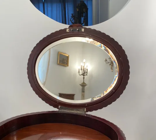 Table A Ouvrage En Acajou d'Epoque Art Deco Vers 1930