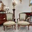 Paire De Fauteuils Cabriolet De Style Louis XV Epoque XIXeme