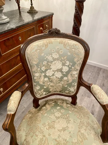 Paire De Fauteuils Cabriolet De Style Louis XV Epoque XIXeme