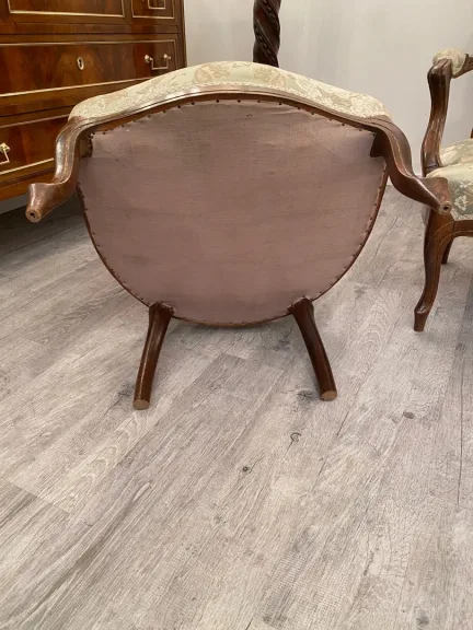 Paire De Fauteuils Cabriolet De Style Louis XV Epoque XIXeme