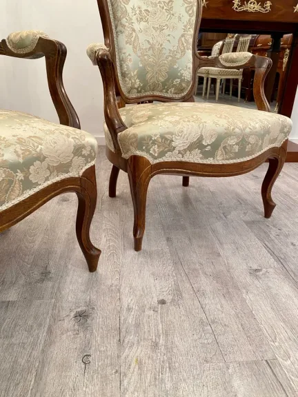 Paire De Fauteuils Cabriolet De Style Louis XV Epoque XIXeme