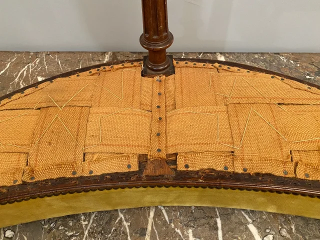 Rare Tabouret Forme Rognon d'Epoque Louis XVI Vers 1780