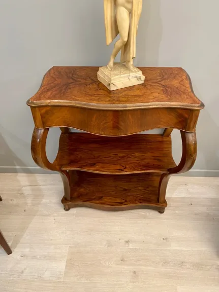 Console d'Epoque Restauration En Noyer Epoque XIXème Vers 1850
