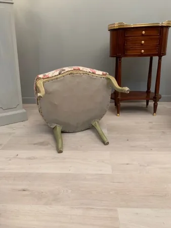 Paire De Chaises Chauffeuses De Style Louis XV Epoque XIXeme