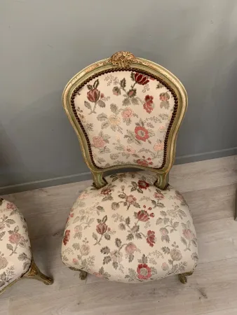 Paire De Chaises Chauffeuses De Style Louis XV Epoque XIXeme