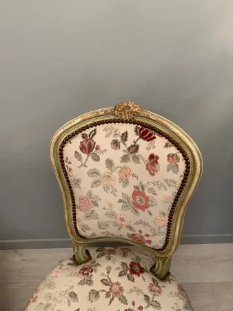 Paire De Chaises Chauffeuses De Style Louis XV Epoque XIXeme