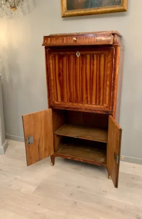 Pierre Garnier, Secretaire d'Epoque Louis XV Marqueterie Satiné Vers 1760