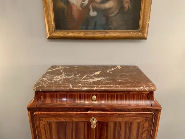 Pierre Garnier, Secretaire d'Epoque Louis XV Marqueterie Satiné Vers 1760