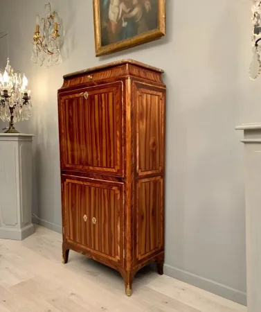 Pierre Garnier, Secretaire d'Epoque Louis XV Marqueterie Satiné Vers 1760