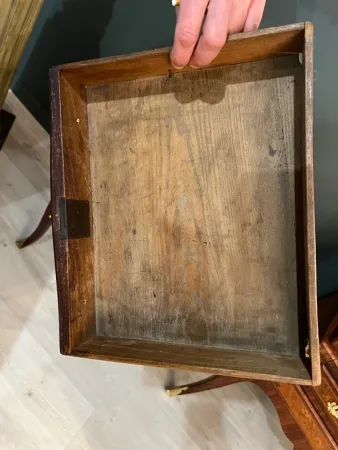 Table Chiffonnière En Marqueterie d'Epoque Louis XV