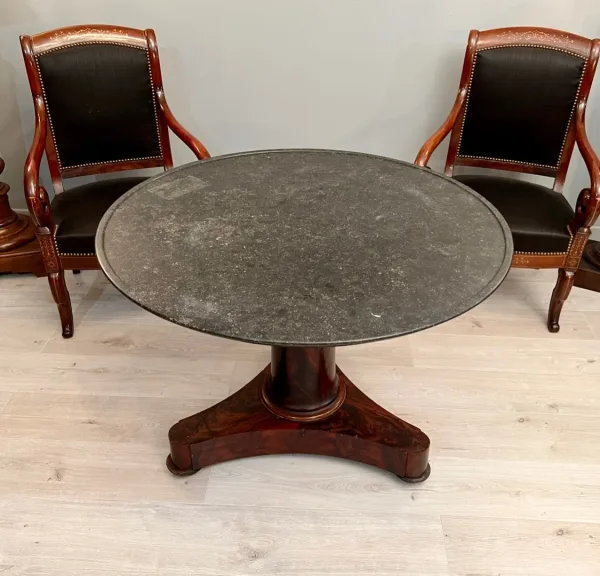 Gueridon En Acajou d'Epoque Empire Vers 1810