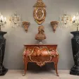 Belle Commode Louis XV En Marqueterie Epoque Napoleon III Vers 1870