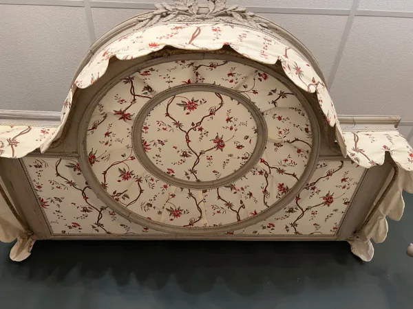 Lit A Baldaquin Dit En Chaire A Prêcher d'Epoque Louis XVI Vers 1770