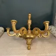 Important Lustre Italien En Bois Doré d'Epoque Louis XVI Vers 1780