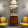 Petite Commode A Portes En Marqueterie Epoque Napoleon III