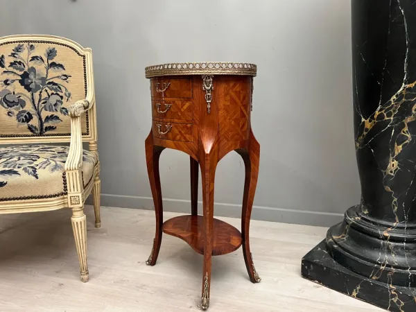 Table Chiffonnière De Style Transition Louis XV Louis XVI XIXème