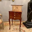 Table Chiffonniere Ecritoire En Acajou Massif Travail De Port d'Epoque Louis XV