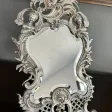 Miroir De Table En Bronze Argenté De Style Louis XV Epoque XIXème