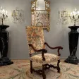 Fauteuil En Noyer d'Epoque Louis XIII XVIIème Siècle