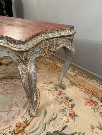 Paire De Consoles En Bois Laqué Travail Italien Vers 1900