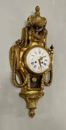 Cartel En Bronze Dore De Style Louis XVI Epoque Napoleon III