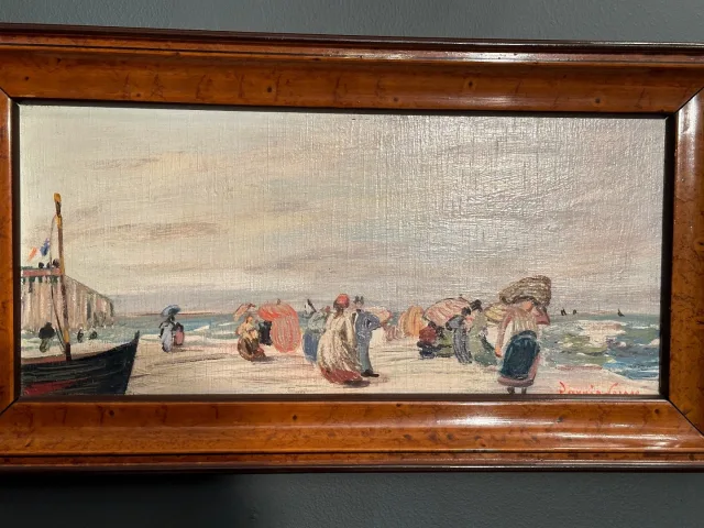 Davain - Lesage, Peinture Paire D' Huiles Sur Panneaux Epoque Début XXème