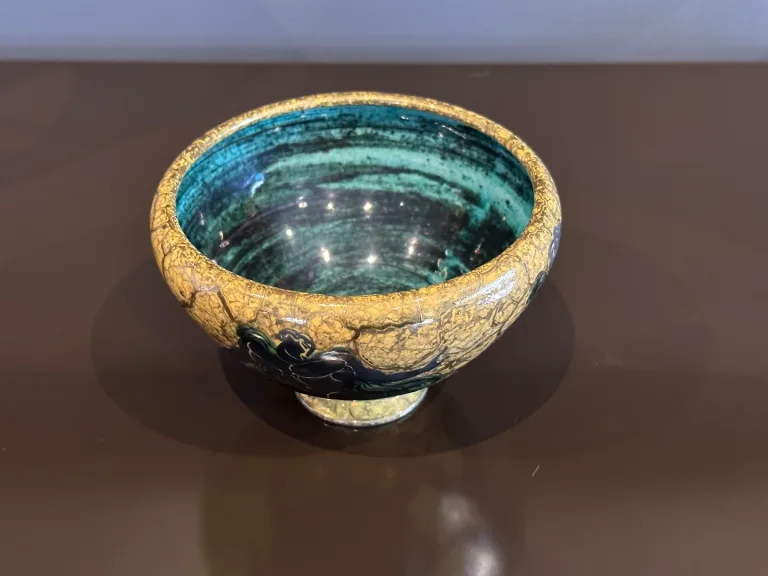 Jean Mayodon (1893 - 1967), Coupe Décor à  l'Antique En Céramique Emaillée Sèvres