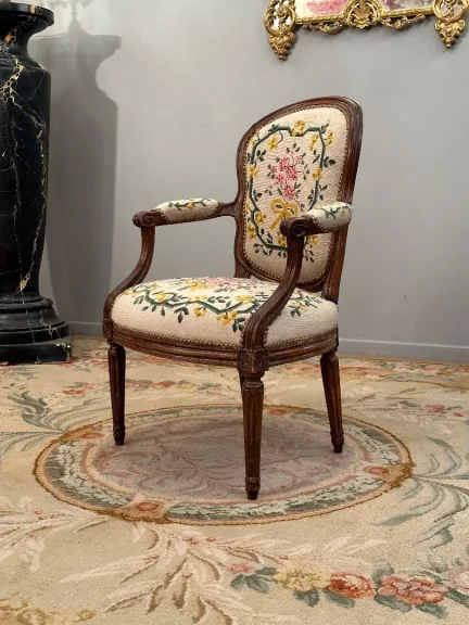 Nadal Jean-René, Fauteuil Cabriolet d'Epoque Louis XVI