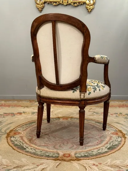 Nadal Jean-René, Fauteuil Cabriolet d'Epoque Louis XVI