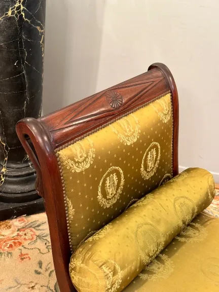 Jacob Frères, Méridienne Lit De Repos En Acajou Epoque Directoire Vers 1795