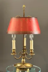 Lampe Bouillotte Bronze Doré De Style Empire Vers 1900