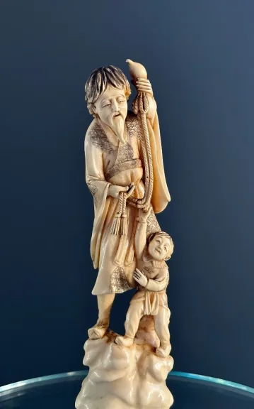 Okimono Sculpture Ivoire Japon Epoque Meiji (1868 - 1912)