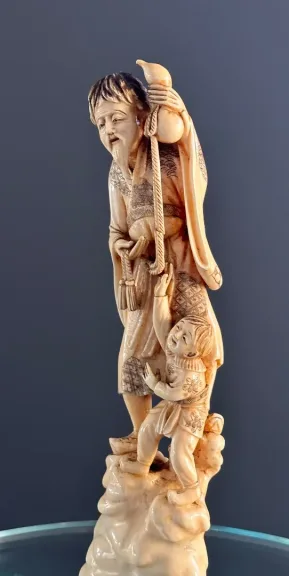 Okimono Sculpture Ivoire Japon Epoque Meiji (1868 - 1912)
