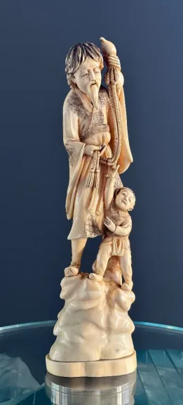 Okimono Sculpture Ivoire Japon Epoque Meiji (1868 - 1912)