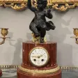 Garniture De Cheminée De Style Louis XVI Bronze Doré Epoque Napoleon III