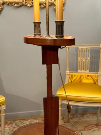 Liseuse, Gueridon Porte Torchères Acajou De Style Louis XVI Epoque XIXème