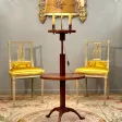 Liseuse, Gueridon Porte Torchères Acajou De Style Louis XVI Epoque XIXème
