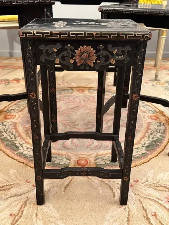Tables Gigognes Laque Coromandel Epoque Napoleon III