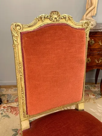 Paire De Chaises De Style Regence d'Epoque XIXeme Vers 1870