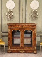 Vitrine En Marqueterie De Style Louis XIV Vers 1870