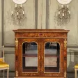 Vitrine En Marqueterie De Style Louis XIV Vers 1870