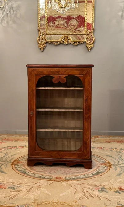 Petite Vitrine En Marqueterie d'Epoque Louis XIV Vers 1680