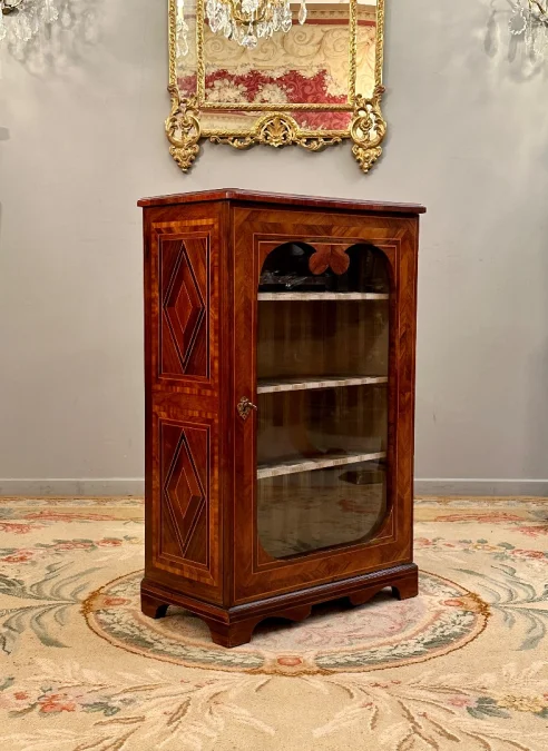 Petite Vitrine En Marqueterie d'Epoque Louis XIV Vers 1680