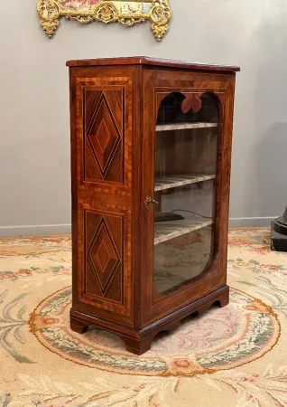Petite Vitrine En Marqueterie d'Epoque Louis XIV Vers 1680