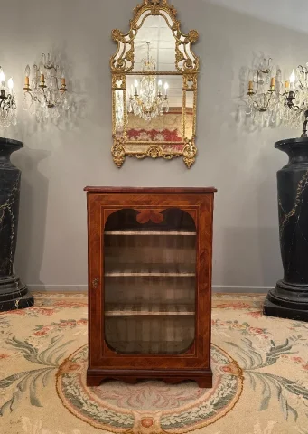 Petite Vitrine En Marqueterie d'Epoque Louis XIV Vers 1680