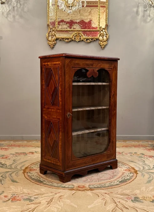 Petite Vitrine En Marqueterie d'Epoque Louis XIV Vers 1680