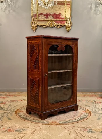 Petite Vitrine En Marqueterie d'Epoque Louis XIV Vers 1680