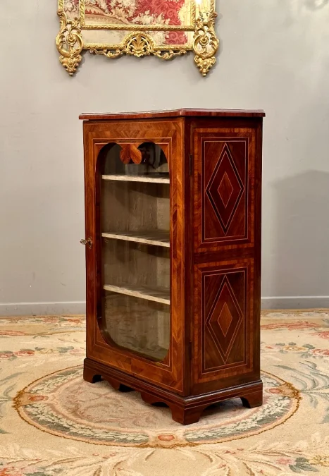 Petite Vitrine En Marqueterie d'Epoque Louis XIV Vers 1680